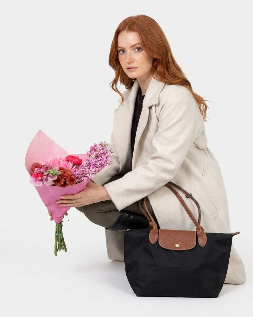 Structured Flap Pocket Tote Bag | Nylon Handbag 3