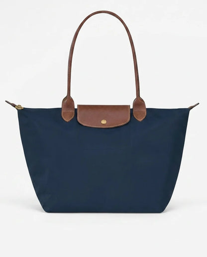 Structured Flap Pocket Tote Bag | Nylon Handbag 5