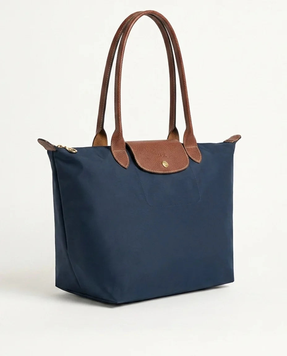 Structured Flap Pocket Tote Bag | Nylon Handbag 6