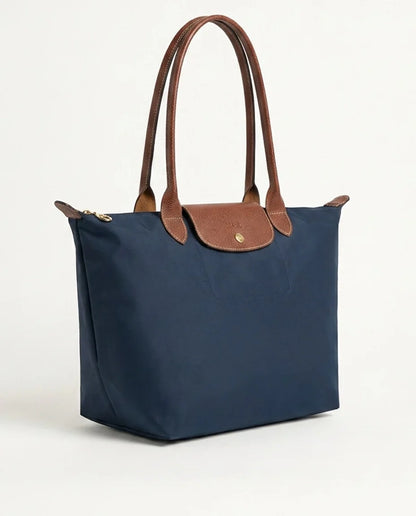 Structured Flap Pocket Tote Bag | Nylon Handbag 6