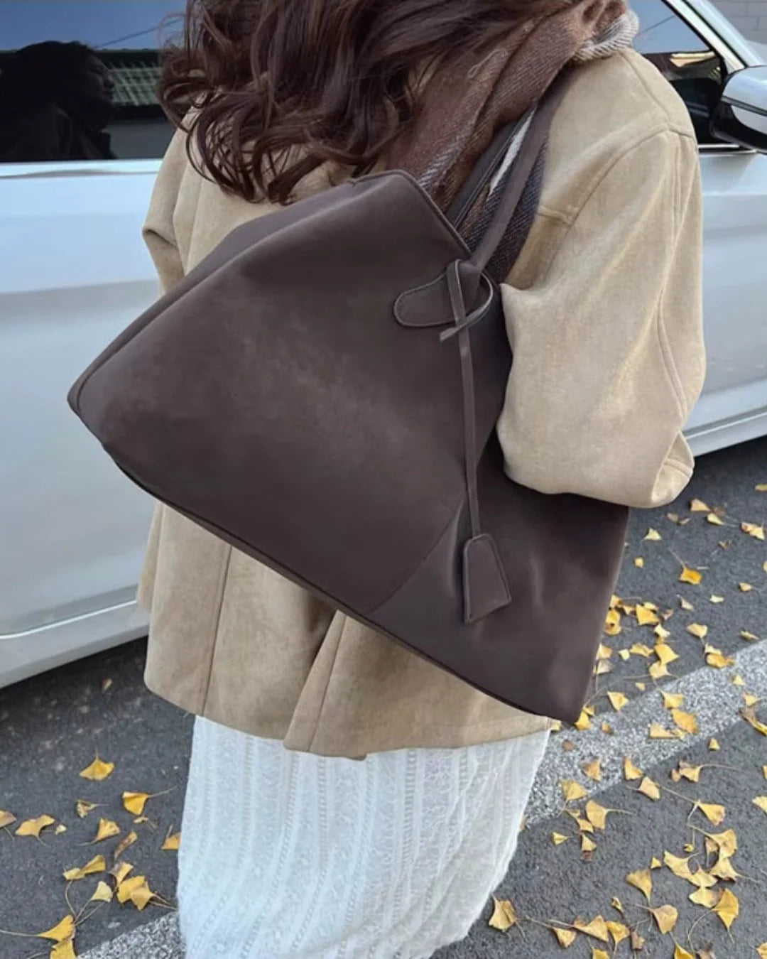 Structured Tote Bag | Women's Spacious Shoulder Handbag 4