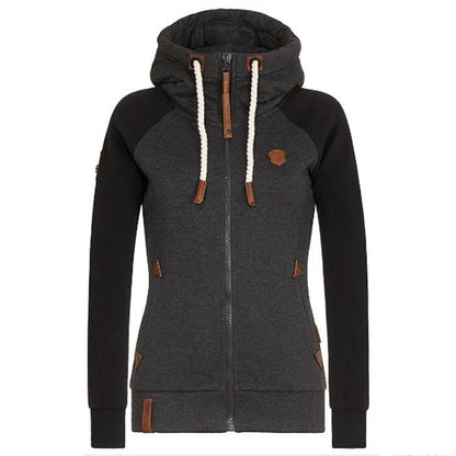 Stylish Black Zip Up Hoodie Jacket | Modern Casual Wear 0