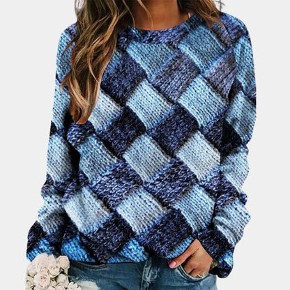 Textured Knit Oversized Sweater | Women's Relaxed Fit Long Sleeve 0