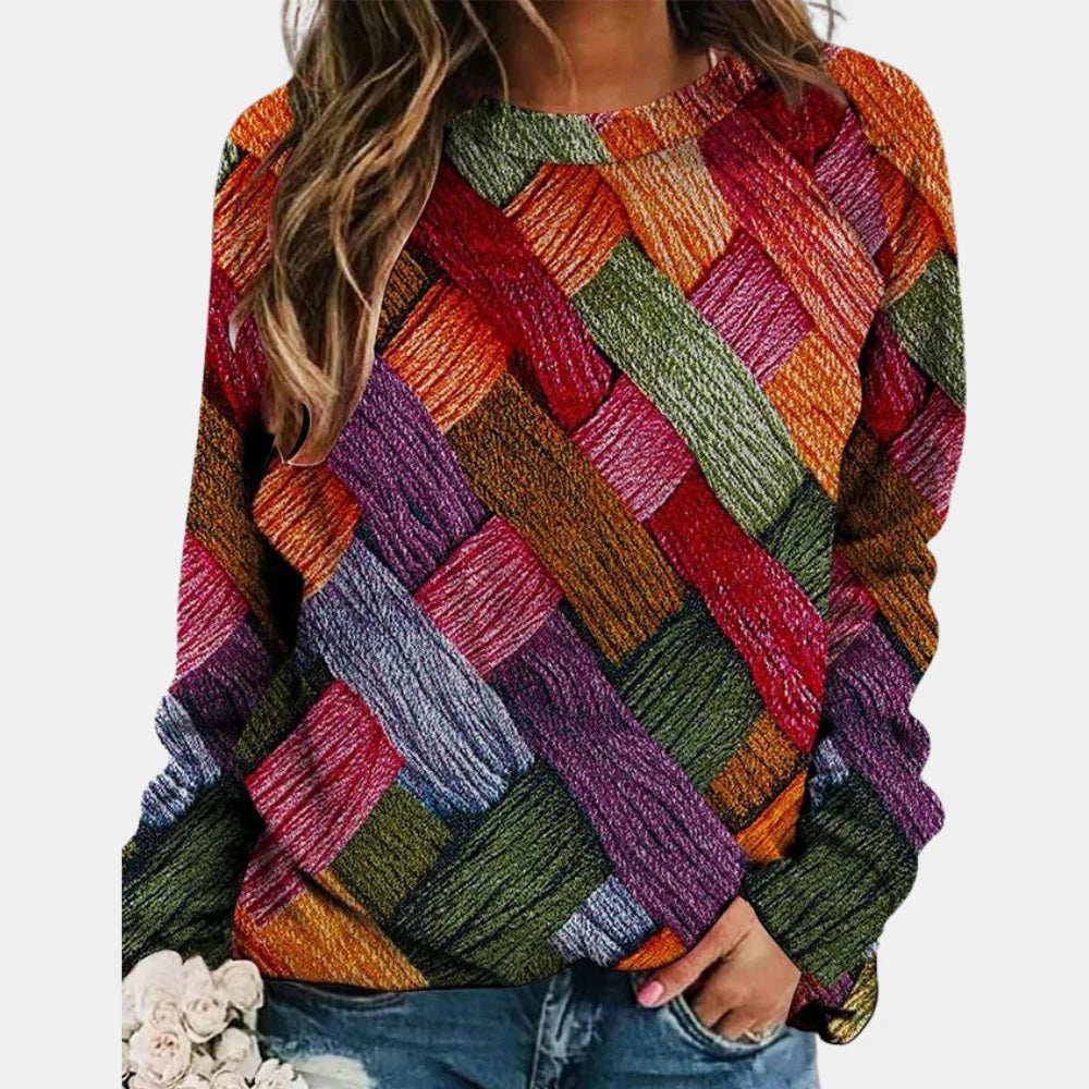 Textured Knit Oversized Sweater | Women's Relaxed Fit Long Sleeve 2