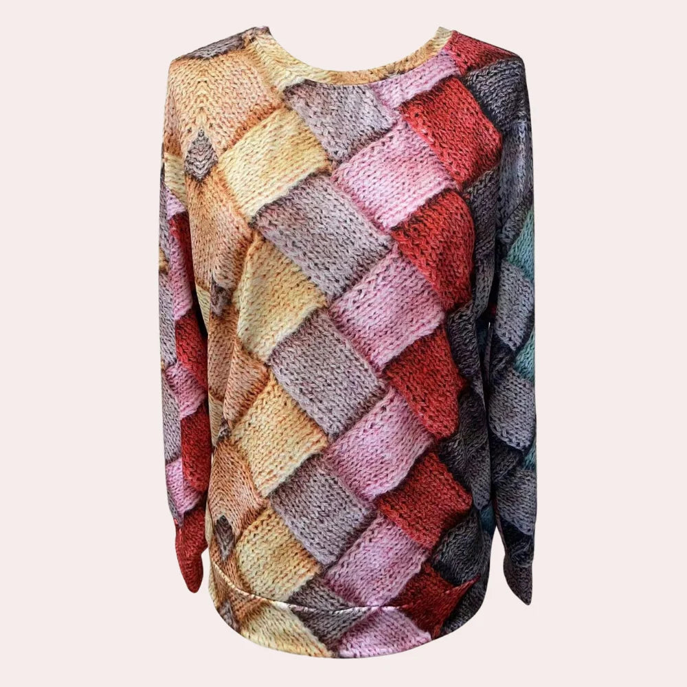 Textured Knit Oversized Sweater | Women's Relaxed Fit Long Sleeve 5