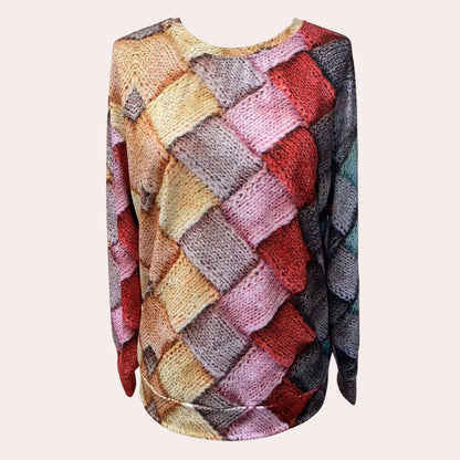 Textured Knit Oversized Sweater | Women's Relaxed Fit Long Sleeve 5