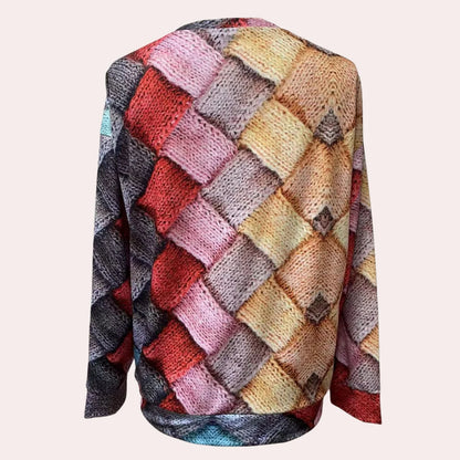 Textured Knit Oversized Sweater | Women's Relaxed Fit Long Sleeve 6