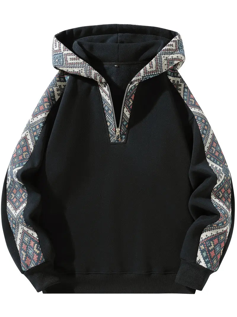 Unisex Half Zip Hoodie | Casual Streetwear Sweatshirt 1