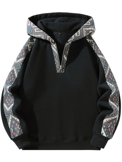 Unisex Half Zip Hoodie | Casual Streetwear Sweatshirt 1