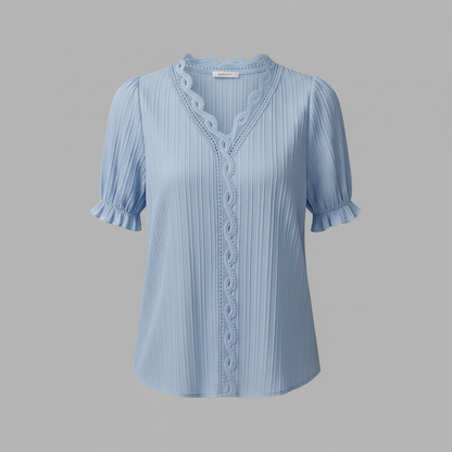 White Puff Sleeve Blouse | Elegant Summer Top for Women
