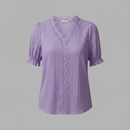White Puff Sleeve Blouse | Elegant Summer Top for Women