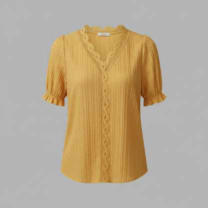White Puff Sleeve Blouse | Elegant Summer Top for Women