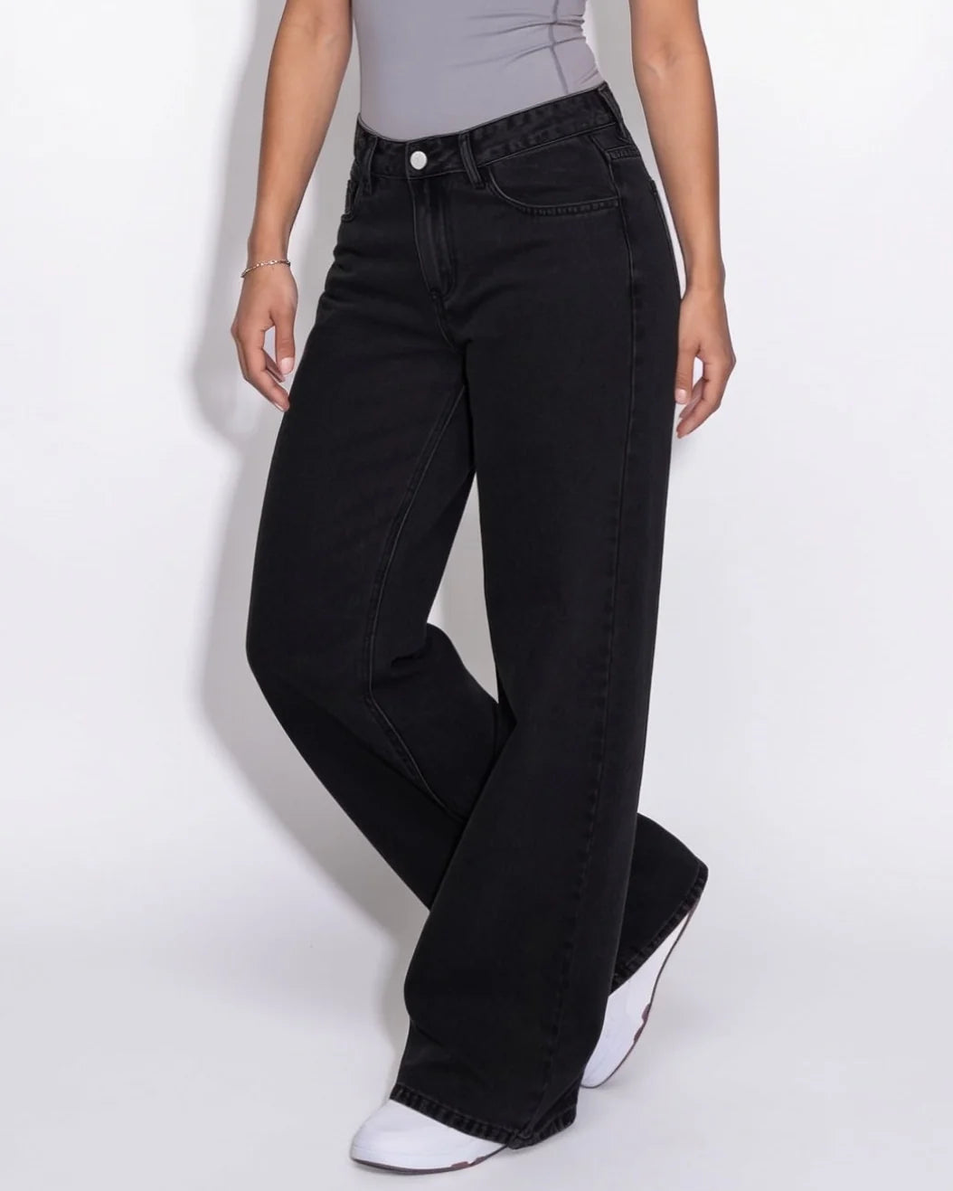 Wide-Leg Baggy Jeans | Mid-Rise Relaxed Fit Cotton 13