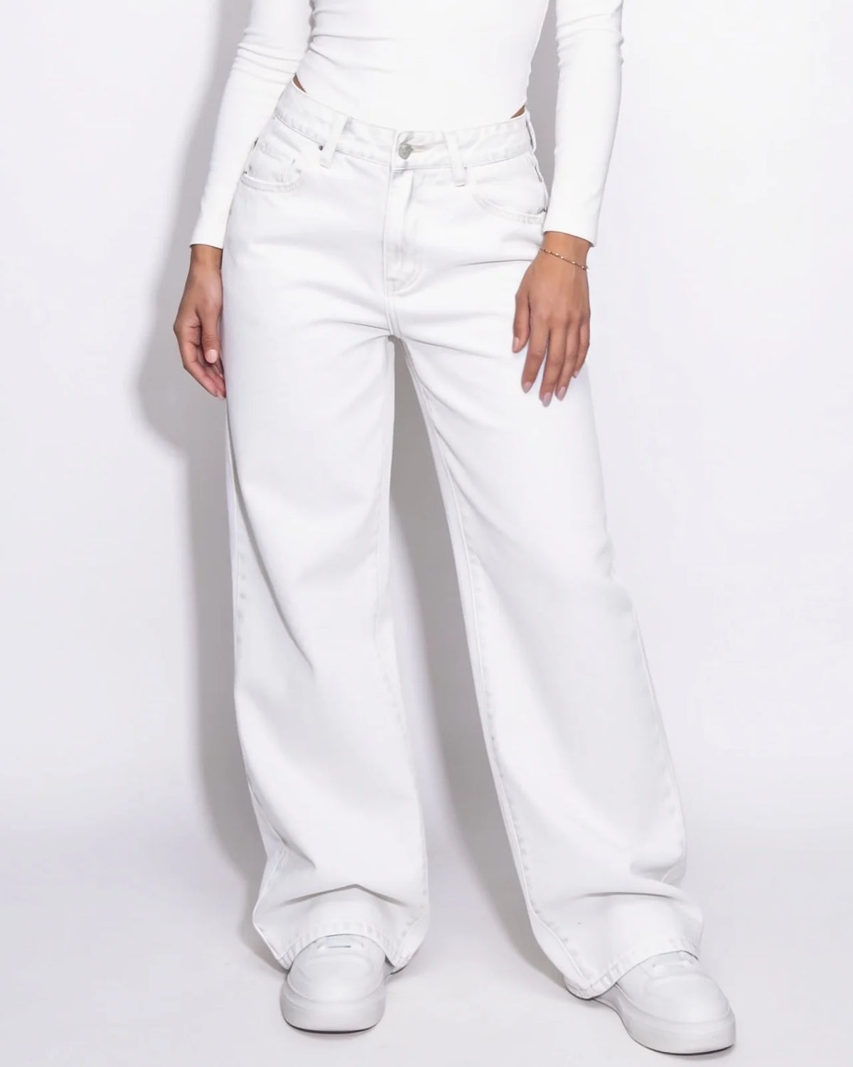 Wide-Leg Baggy Jeans | Mid-Rise Relaxed Fit Cotton 14
