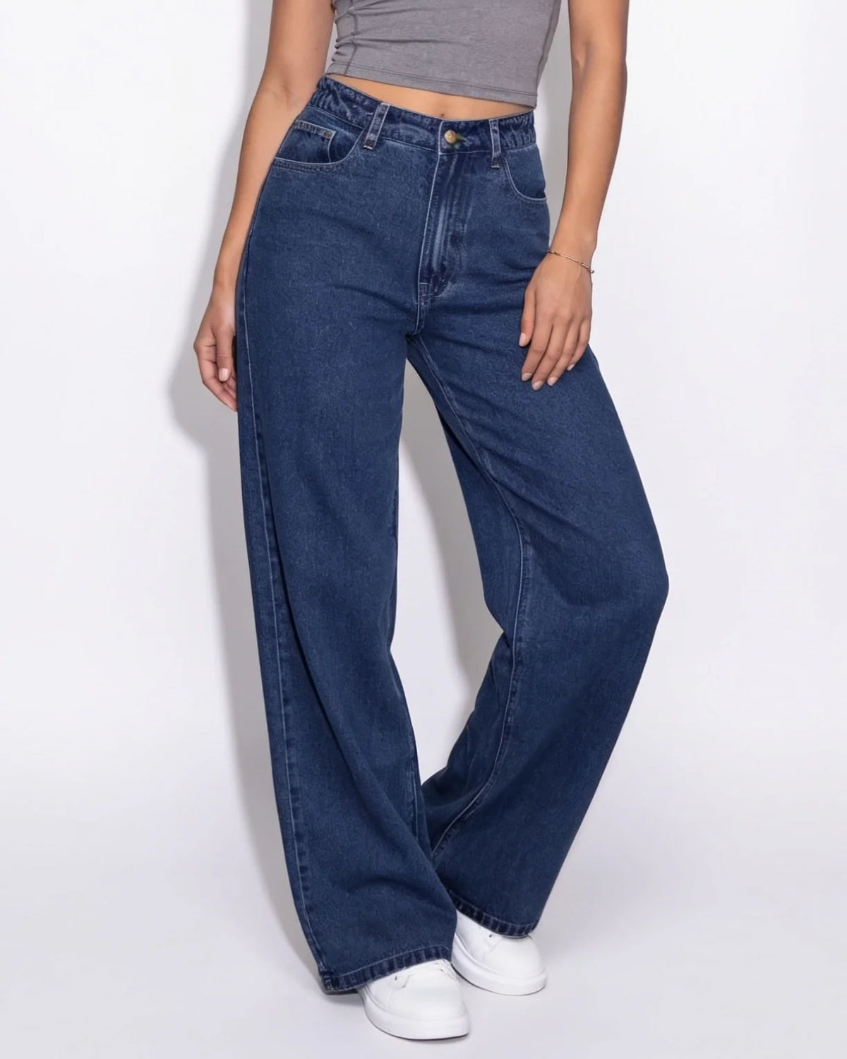 Wide-Leg Baggy Jeans | Mid-Rise Relaxed Fit Cotton 6