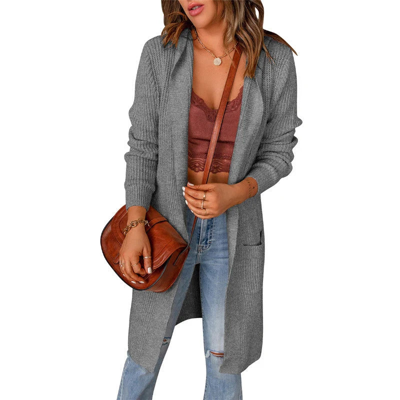 Women's Longline Open-Front Cardigan | Knit Layer 1