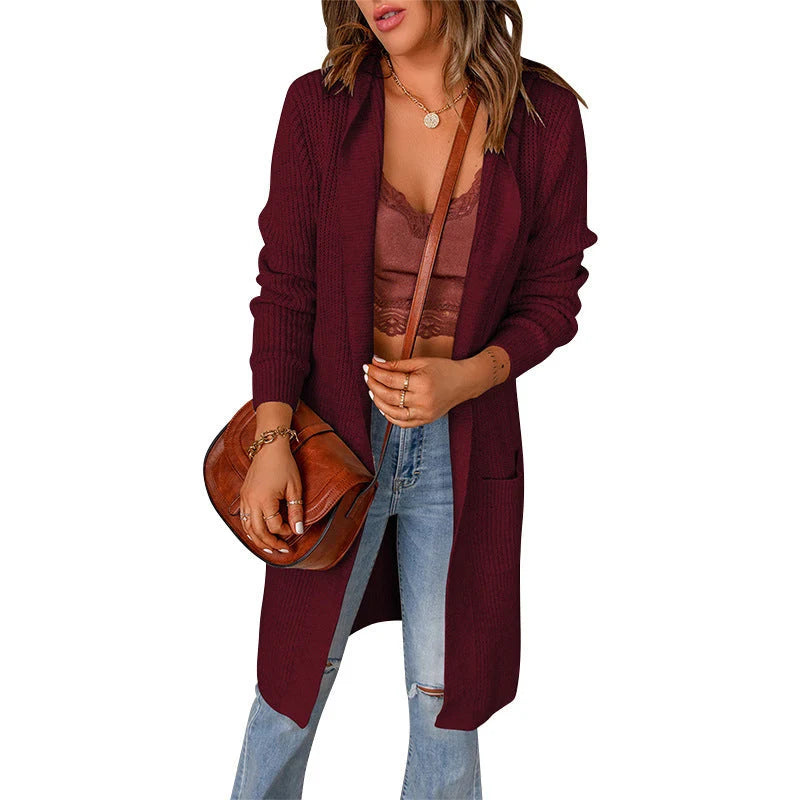 Women's Longline Open-Front Cardigan | Knit Layer 3