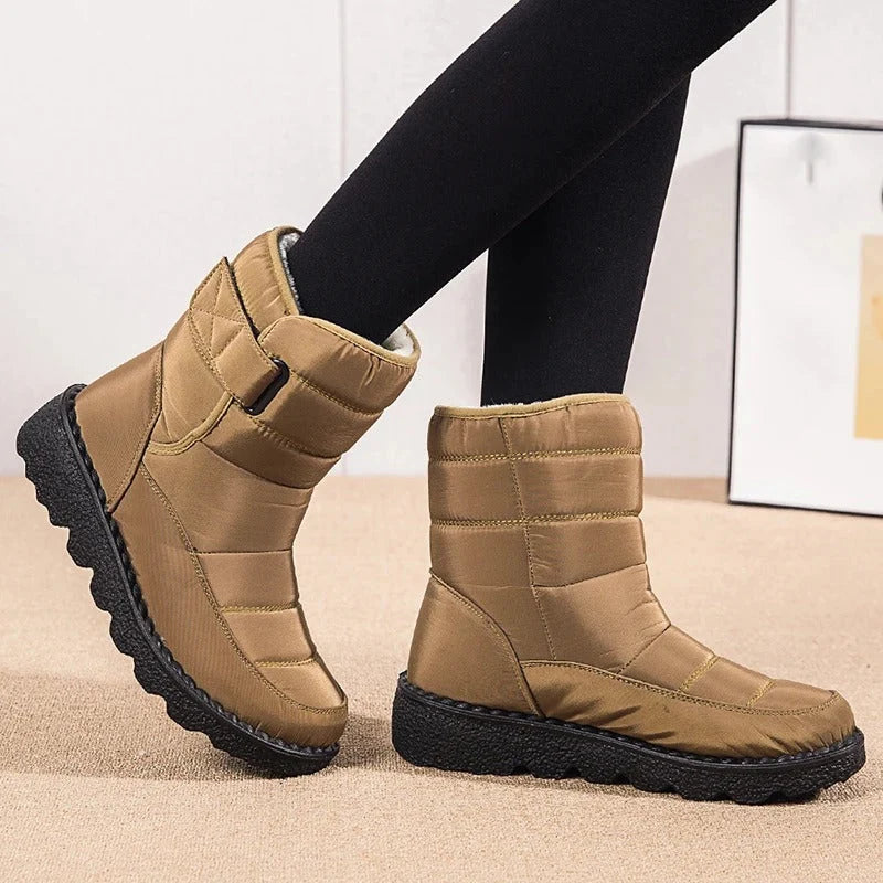Women's Quilted Black Ankle Boots | Fleece-Lined Booties 2