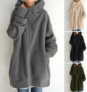 Women's Zip-Up Hoodie Lightweight Autumn Winter 3
