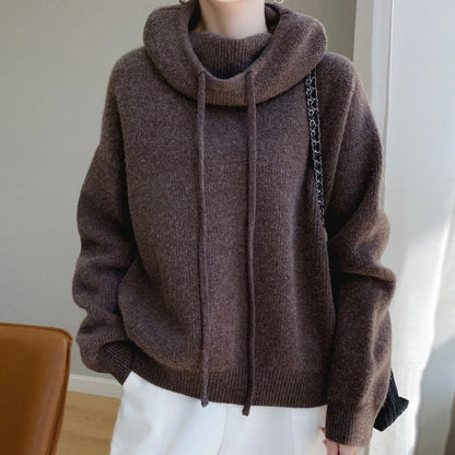 Wool Wonder Sweater | Women's Soft Knit Hooded Pullover 2